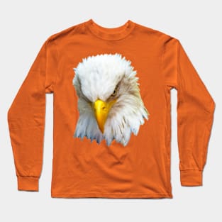 Bald Eagle looking down Long Sleeve T-Shirt